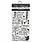 STAMPERIA STAMPERIA FLOWERS AND POEMS FLOWERS AND WRITINGS 12x25cm STENCIL