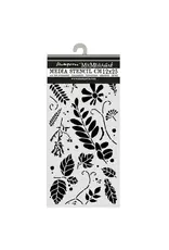 STAMPERIA STAMPERIA FLOWERS AND POEMS MIXED LEAVES 12x25cm STENCIL