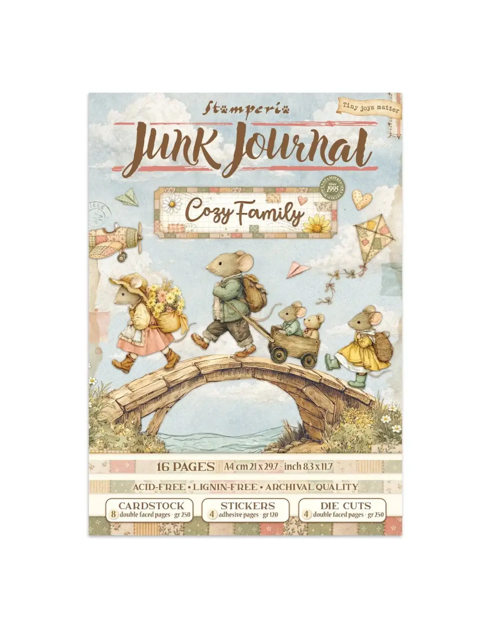 STAMPERIA STAMPERIA COZY FAMILY JOURNAL DE "JUNK"