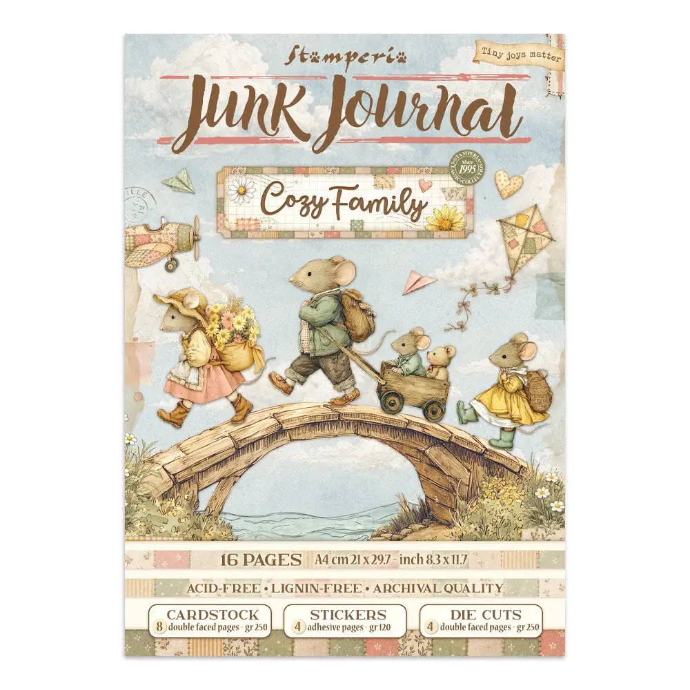 STAMPERIA STAMPERIA COZY FAMILY JUNK JOURNAL