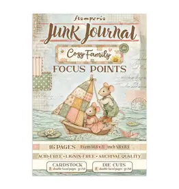 STAMPERIA STAMPERIA COZY FAMILY A5 POINTS CLÉS JOURNAL DE "JUNK"