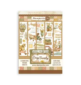 STAMPERIA STAMPERIA COZY FAMILY A5 WASHI PAD
