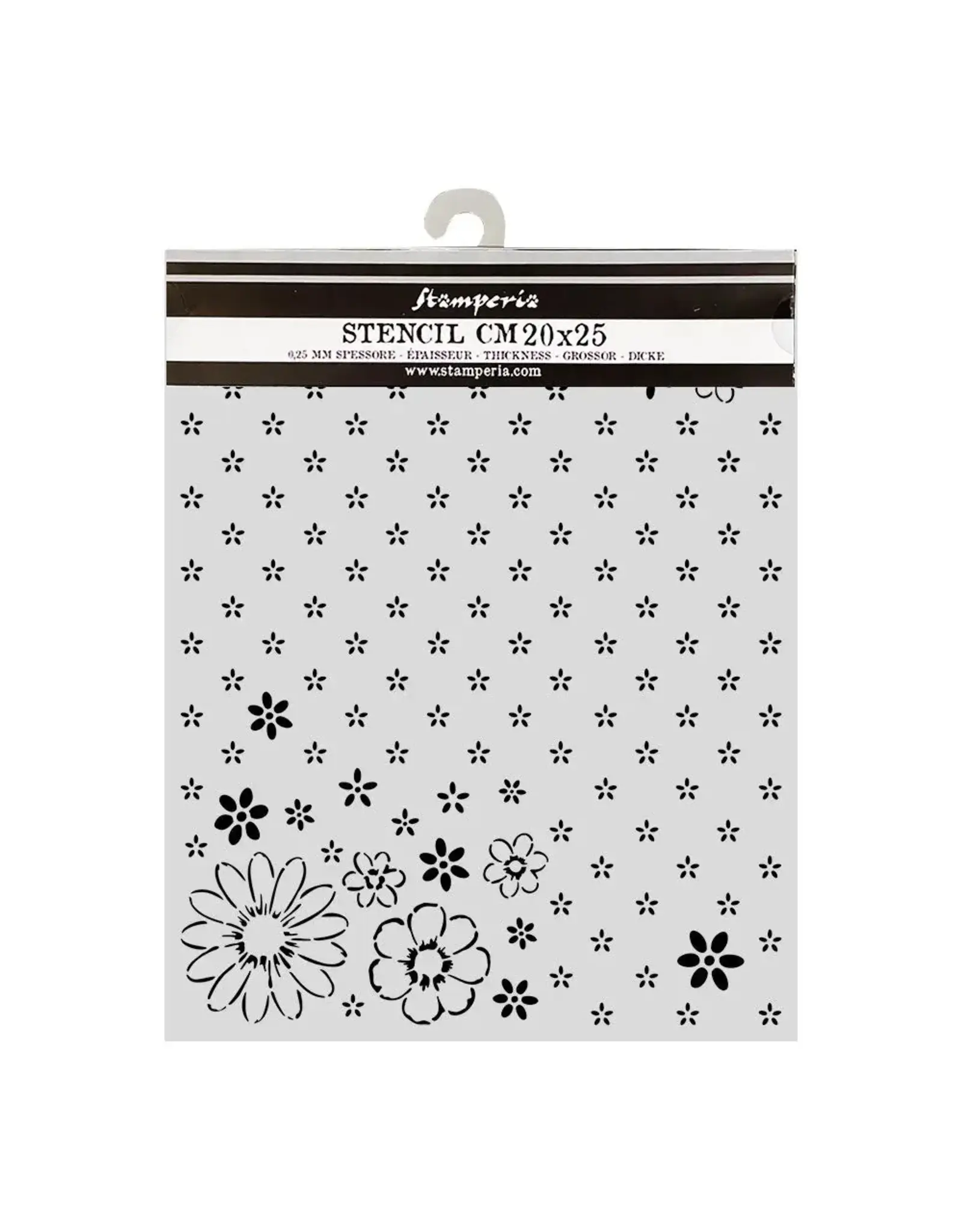 STAMPERIA STAMPERIA COZY FAMILY TOGETHER PATTERN 20x25cm STENCIL