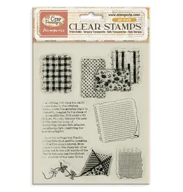 STAMPERIA STAMPERIA COZY FAMILY CLEAR STAMP SET