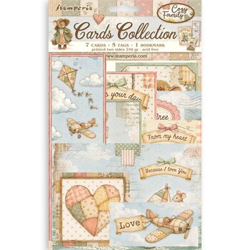 STAMPERIA STAMPERIA COZY FAMILY COLLECTION DE CARTES