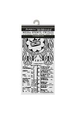 STAMPERIA STAMPERIA OUR WAY CROWN 12x25cm STENCIL