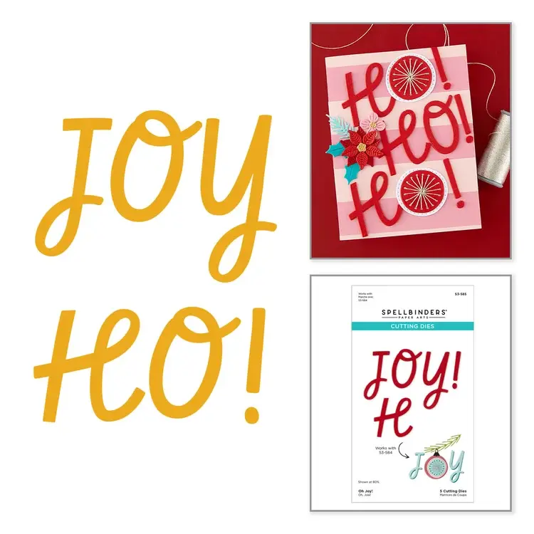 SPELLBINDERS SPELLBINDERS "OH JOY!" ENSEMBLE DE MATRICES DE DÉCOUPE
