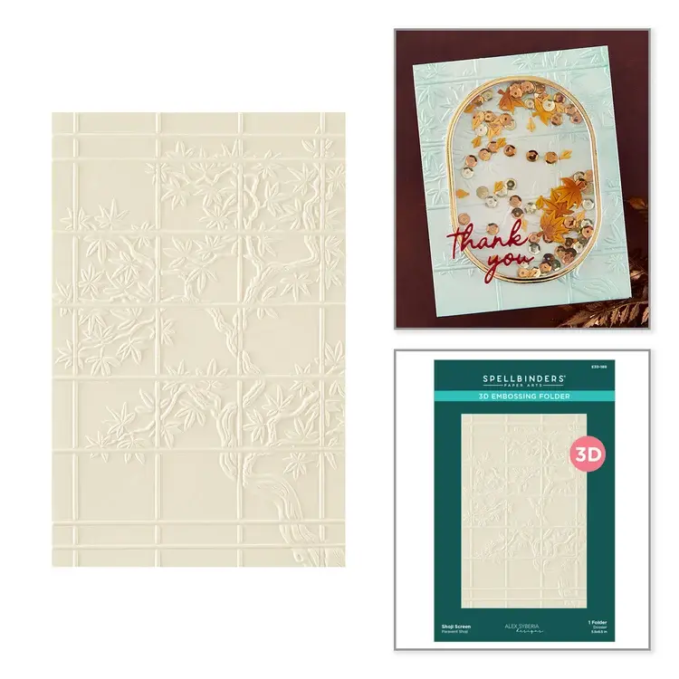 SPELLBINDERS SPELLBINDERS ALEX SYBERIA ÉCRAN SHOJI PLIOIR DE GAUFRAGE 3D