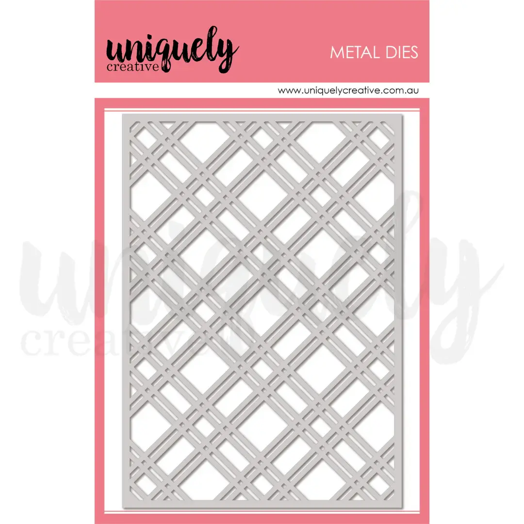 UNIQUELY CREATIVE UNIQUELY CREATIVE PLAID COVERPLATE DIE