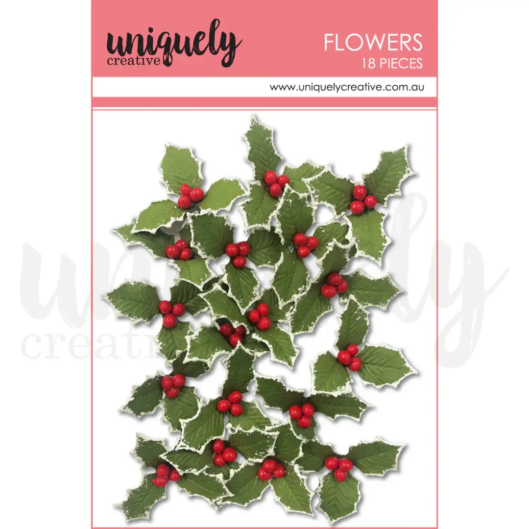 UNIQUELY CREATIVE UNIQUELY CREATIVE CHRISTMAS HOLLY FLOWERS