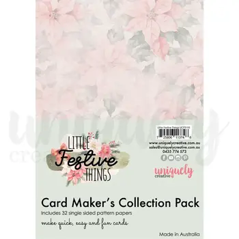 UNIQUELY CREATIVE UNIQUELY CREATIVE LITTLE FESTIVE THINGS CRÉATEUR DE CARTES COLLECTION