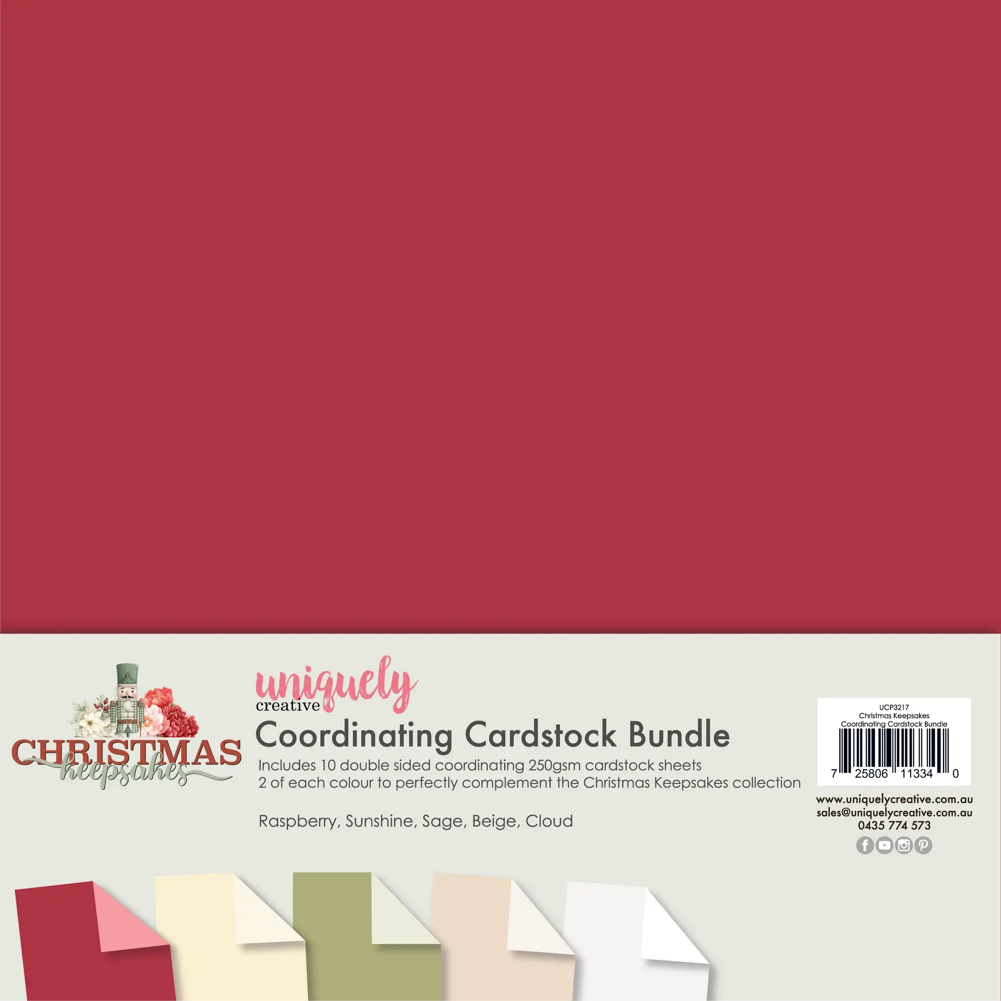 UNIQUELY CREATIVE UNIQUELY CREATIVE CHRISTMAS KEEPSAKES 12x12 LOT DE PAPIER CARTONNÉ