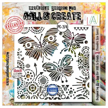 AALL & CREATE AALL & CREATE AZ LINE #274 PRENDRE SON ENVOL 6X6 POCHOIR