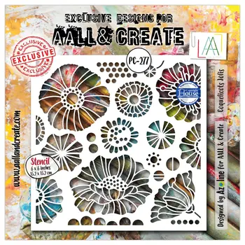 AALL & CREATE AALL & CREATE AZ LINE #277 COQUELICOT JOLIS 6X6 POCHOIR