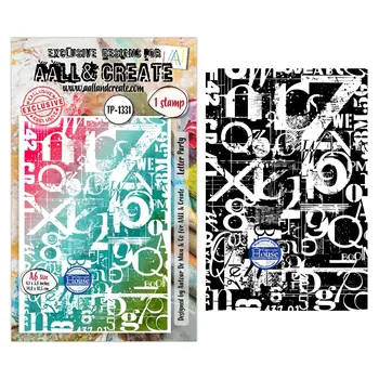 AALL & CREATE AALL & CREATE AUTOUR DE MWA #1331 SOIRÉE LETTRES A5 TAMPON CLAIR
