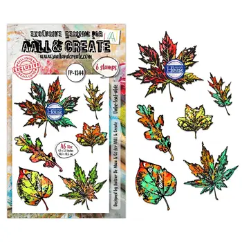 AALL & CREATE AALL & CREATE AUTOUR DE MWA #1344 UNBE-LEAF-ABLE A6 ENSEMBLE DE TAMPONS CLAIRS