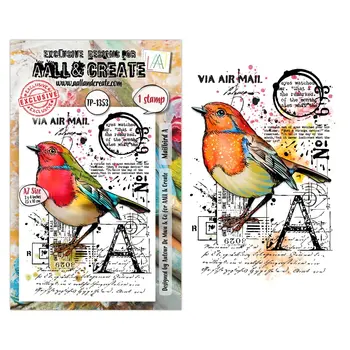 AALL & CREATE AALL & CREATE AUTOUR DE MWA #1353 OISEAU FACTEUR A A7 TAMPON CLAIR
