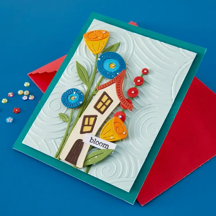 SPELLBINDERS SPELLBINDERS VICKY PAPAIOANNOU WHIMSICAL HOUSES ETCHED DIE SET