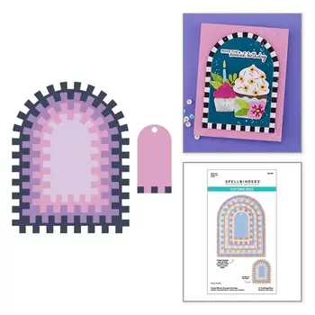 SPELLBINDERS SPELLBINDERS COLOR BLOCK ACCENT ARCHES ETCHED DIE SET