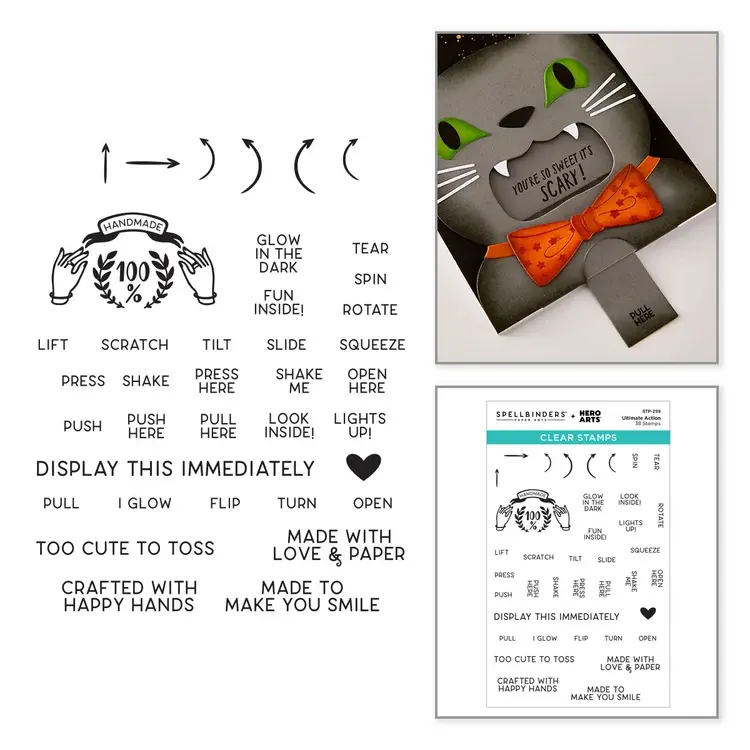 SPELLBINDERS SPELLBINDERS ULTIMATE ACTION CLEAR STAMP SET