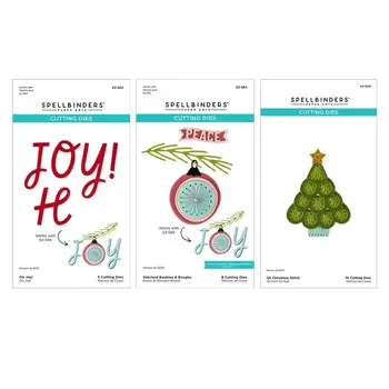 SPELLBINDERS SPELLBINDERS OH CHRISTMAS STITCH I WANT IT ALL! BUNDLE