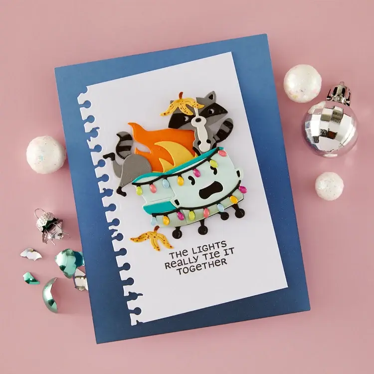 SPELLBINDERS SPELLBINDERS MERRY MAYHEM CLEAR STAMP & DIE BUNDLE