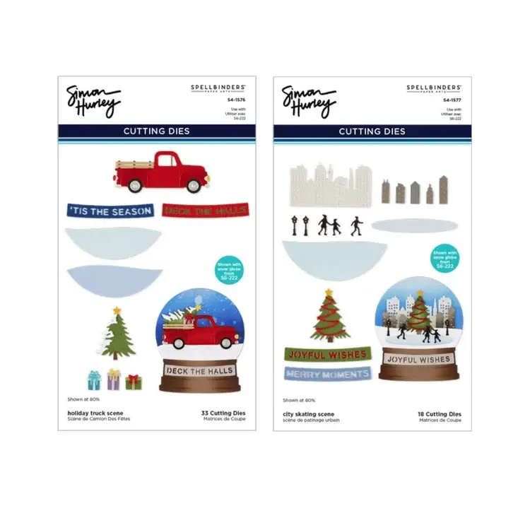 SPELLBINDERS SPELLBINDERS SIMON HURLEY SNOW GLOBE SCENES DIE BUNDLE