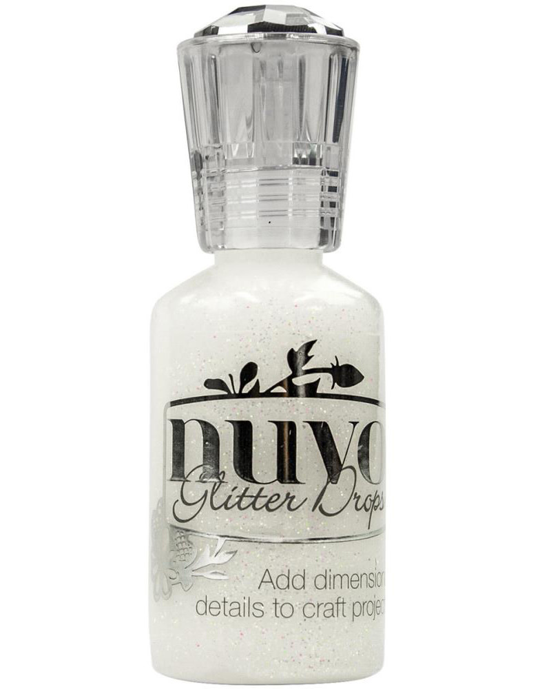 TONIC TONIC STUDIOS NUVO GLITTER DROPS WHITE BLIZZARD 1OZ