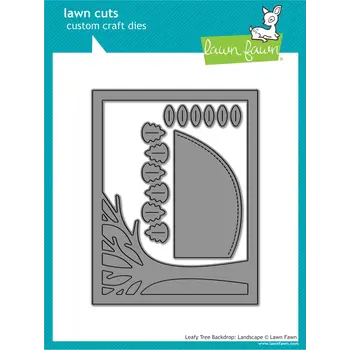 LAWN FAWN LAWN FAWN LEAFY TREE BACKDROP: LANDSCAPE DIE SET