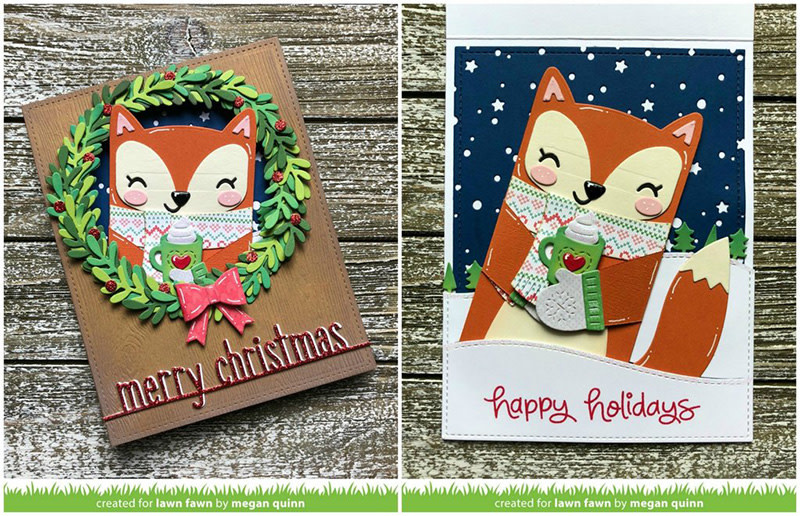 LAWN FAWN LAWN FAWN WOODLAND CRITTER HUGGERS WINTER ADD ON DIE SET