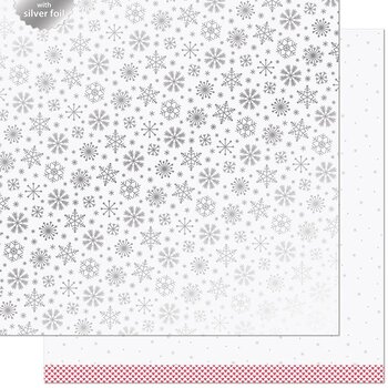 LAWN FAWN LAWN FAWN LET IT SHINE SNOWFLAKES POLAR 12x12 CARDSTOCK