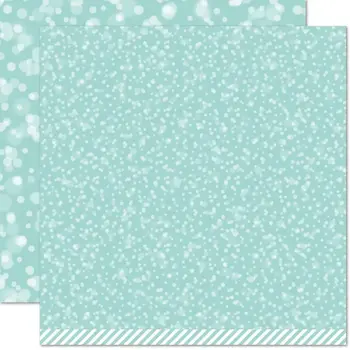 LAWN FAWN LAWN FAWN ICE BLUE BOKEH 12x12 CARDSTOCK