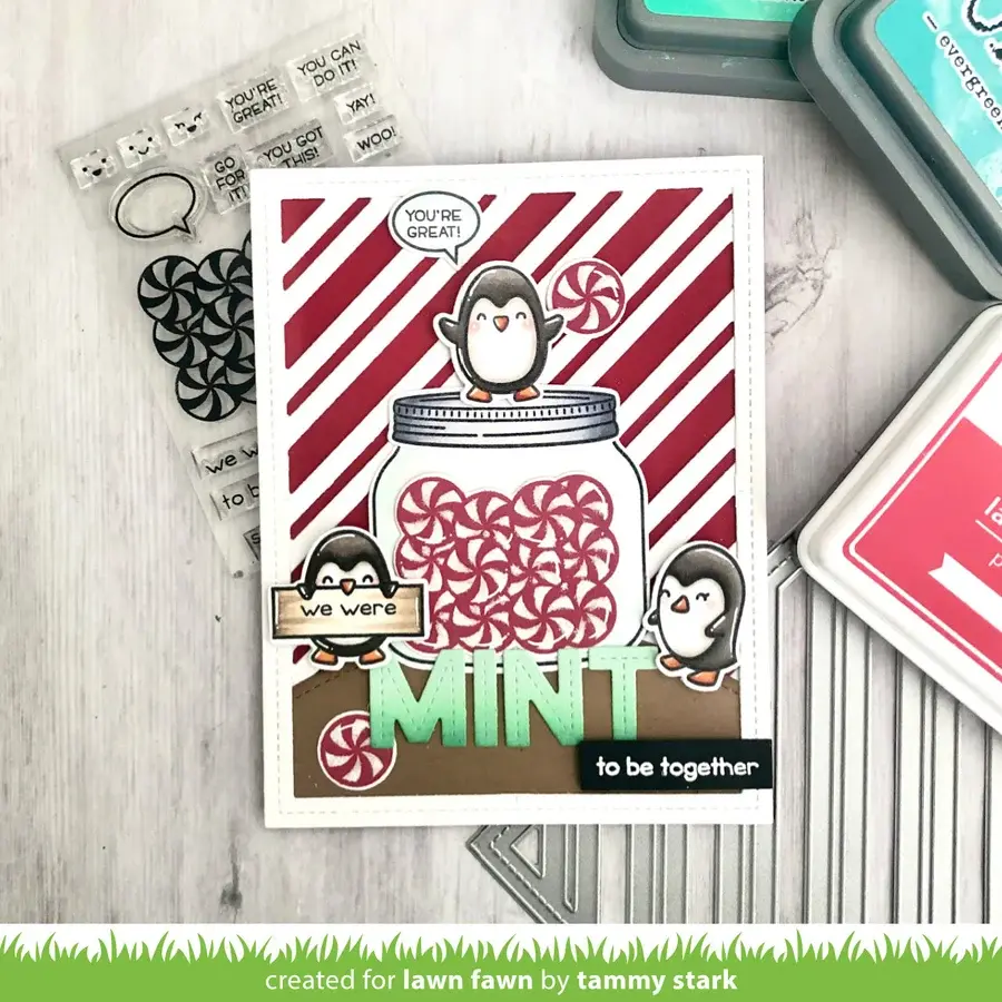 LAWN FAWN LAWN FAWN PENGUIN PARTY CLEAR STAMP SET