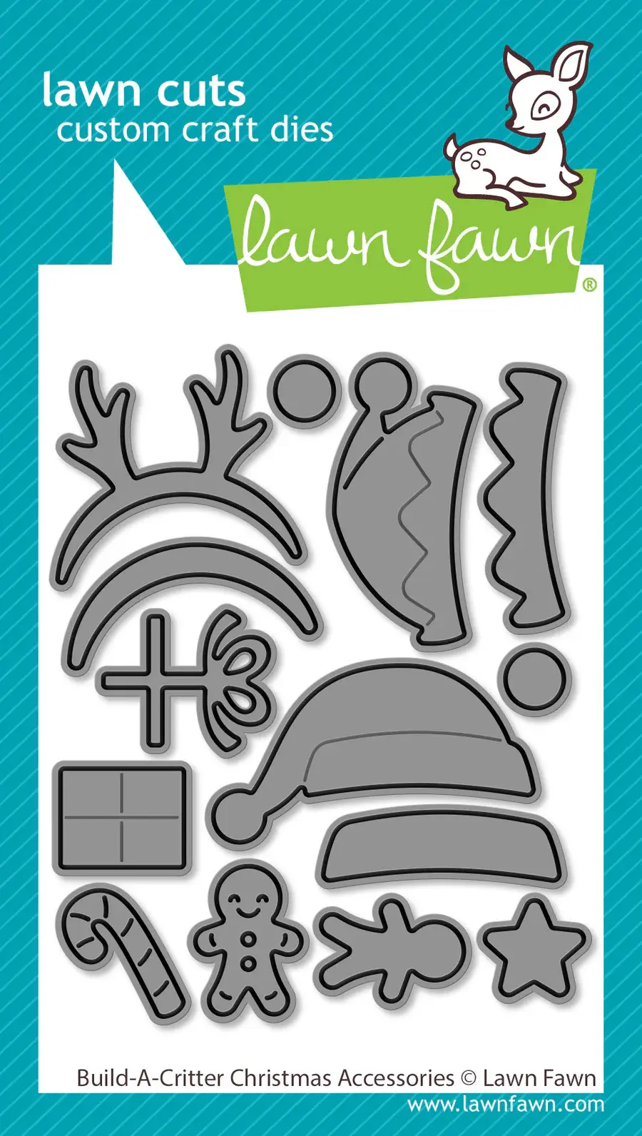 LAWN FAWN LAWN FAWN BUILD-A-CRITTER CHRISTMAS ACCESSORIES DIE SET