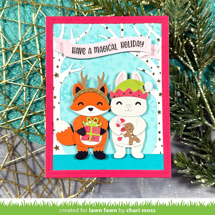 LAWN FAWN LAWN FAWN BUILD-A-CRITTER CHRISTMAS ACCESSORIES DIE SET