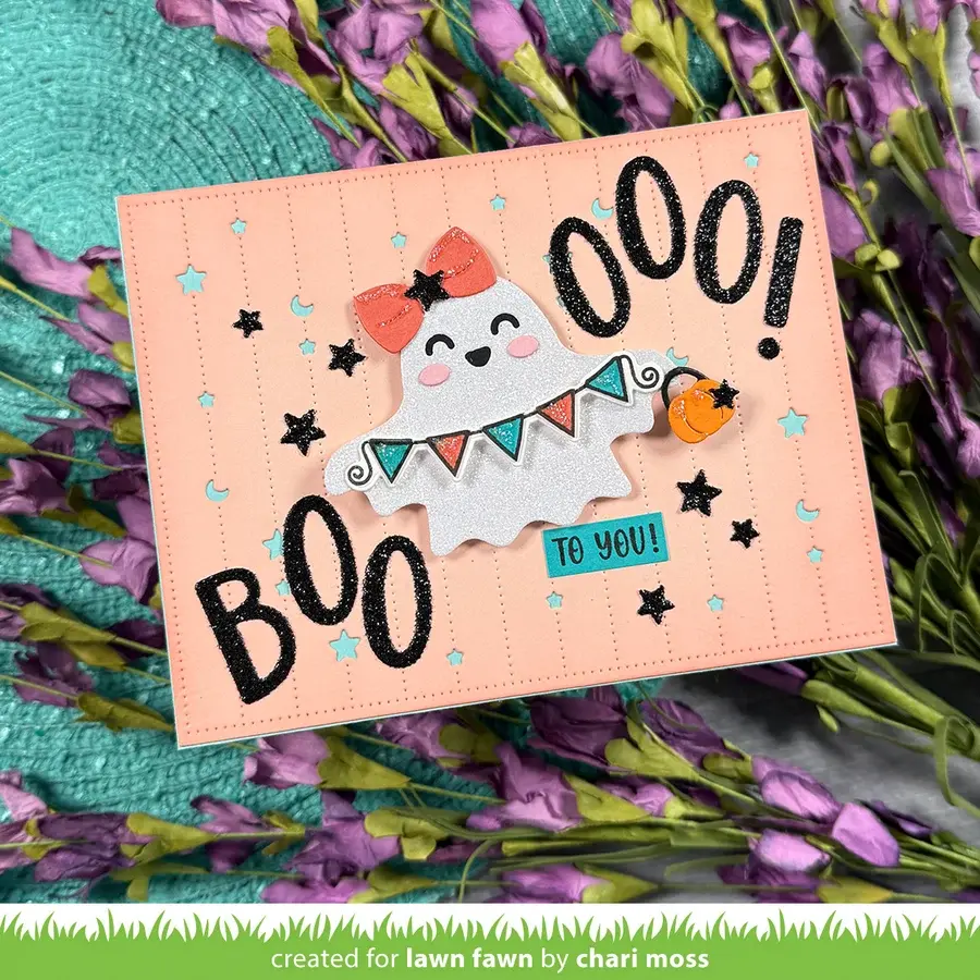 LAWN FAWN LAWN FAWN HAPPY GHOST TAG DIE SET