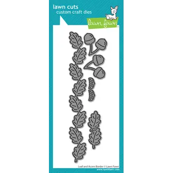LAWN FAWN LAWN FAWN LEAF AND ACORN BORDER DIE SET
