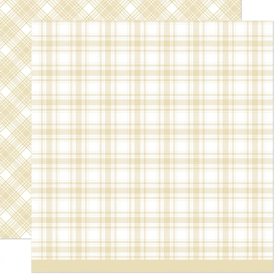 LAWN FAWN LAWN FAWN LET IT SHINE HOLIDAY PLAIDS COZY CABIN 12x12 CARDSTOCK