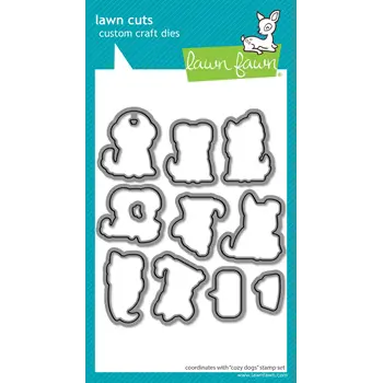 LAWN FAWN LAWN FAWN COZY DOGS DIE SET