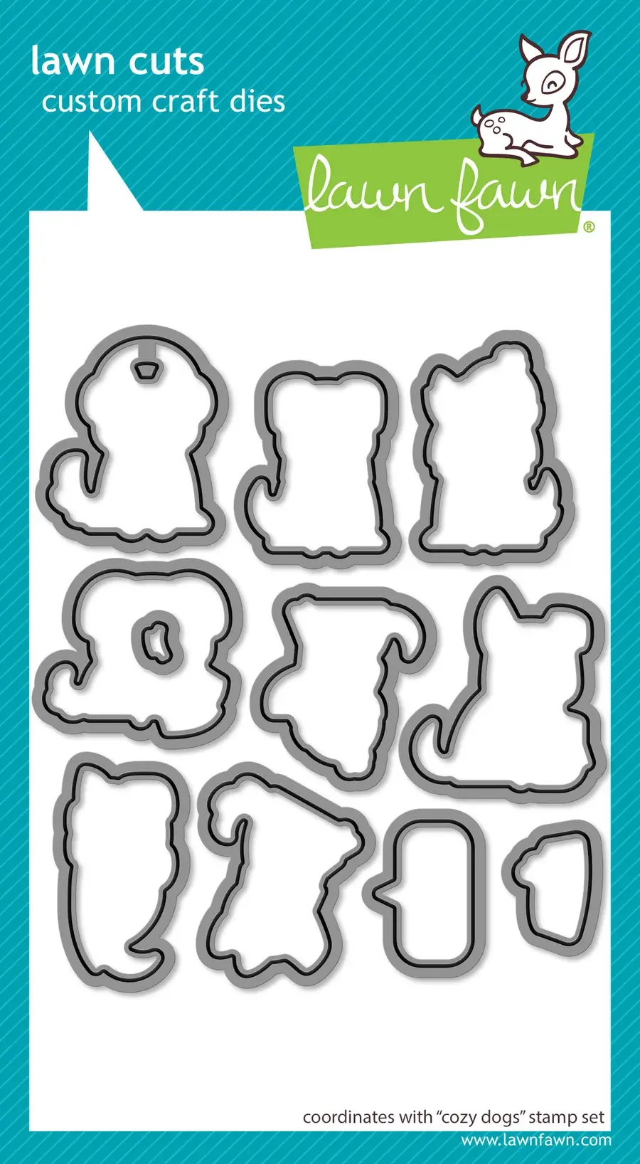 LAWN FAWN LAWN FAWN COZY DOGS DIE SET