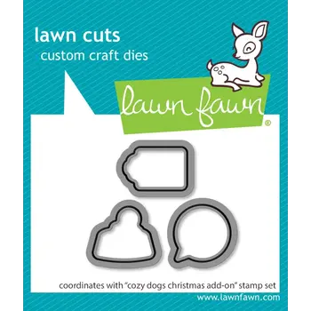 LAWN FAWN LAWN FAWN COZY DOGS CHRISTMAS ADD-ON DIE SET