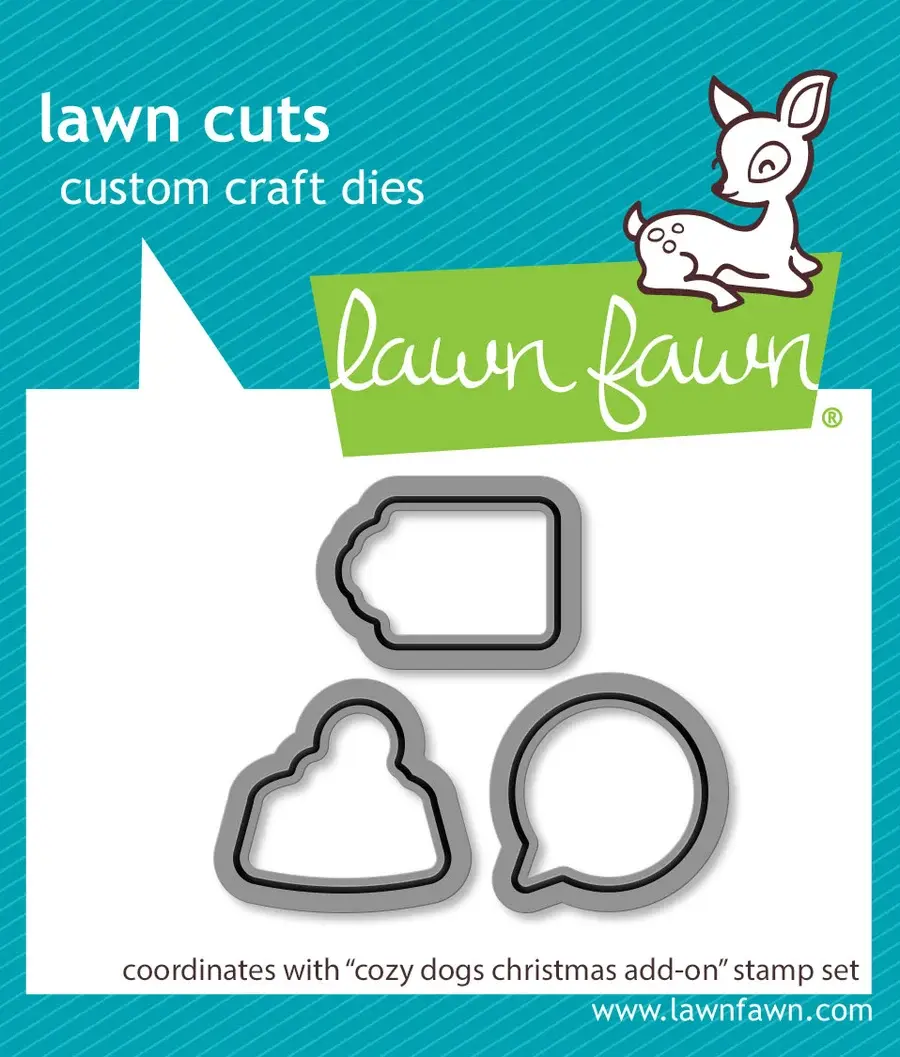 LAWN FAWN LAWN FAWN COZY DOGS CHRISTMAS ADD-ON DIE SET