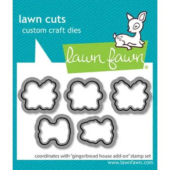LAWN FAWN LAWN FAWN GINGERBREAD HOUSE ADD-ON DIE SET