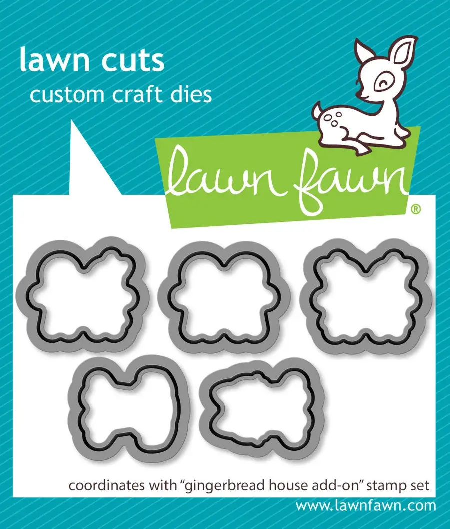 LAWN FAWN LAWN FAWN GINGERBREAD HOUSE ADD-ON DIE SET