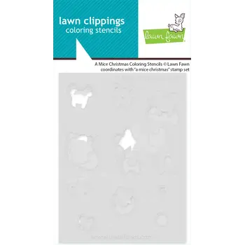 LAWN FAWN LAWN FAWN A MICE CHRISTMAS COLORING STENCIL SET