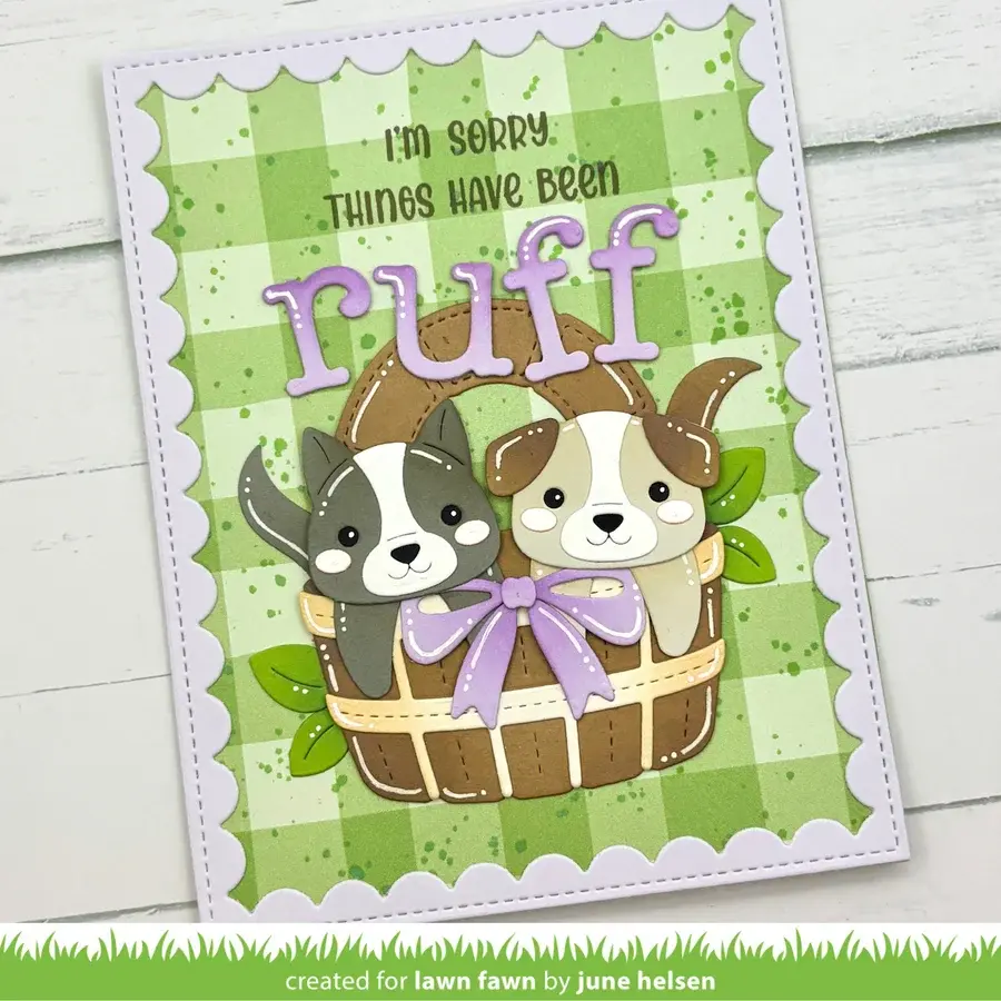 LAWN FAWN LAWN FAWN HENRY'S BUILD-A-SENTIMENT: DOG CLEAR STAMP SET