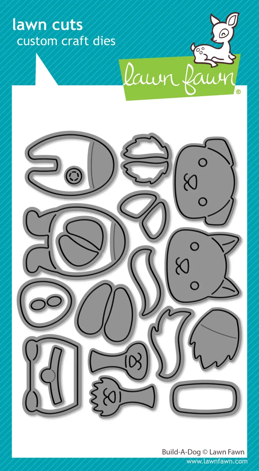 LAWN FAWN LAWN FAWN BUILD-A-DOG DIE SET