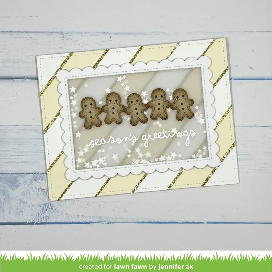LAWN FAWN LAWN FAWN GINGERBREAD BORDER DIE SET
