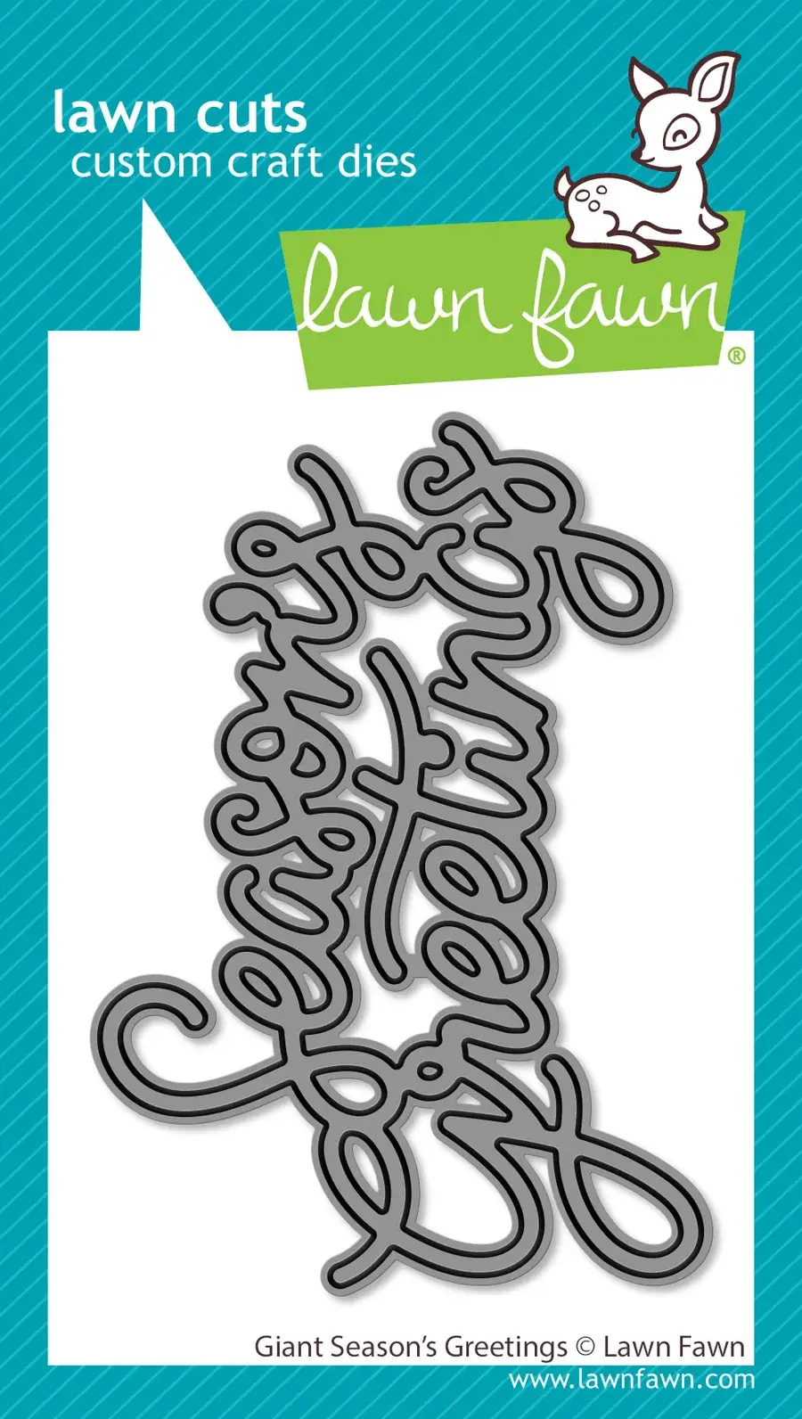 LAWN FAWN LAWN FAWN GIANT SEASON'S GREETINGS DIE