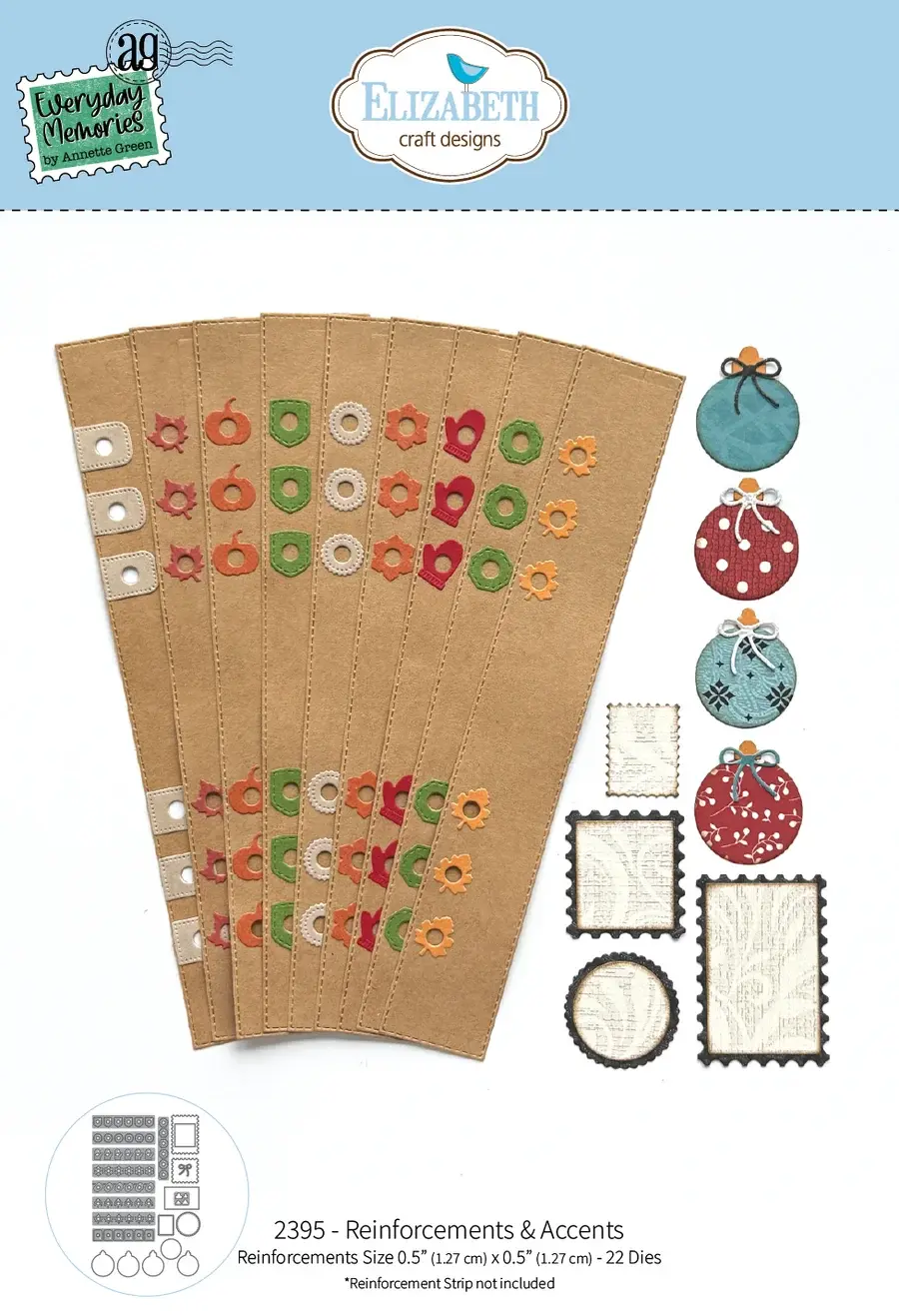 ELIZABETH CRAFT DESIGNS ELIZABETH CRAFT DESIGNS EVERYDAY MEMORIES COMFY COZY REINFORCEMENTS & ACCENTS DIE SET